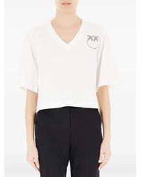 Pinko - Katoenen T-Shirt - Lyst