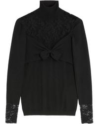 Valentino Garavani - Top Con Inserti Di Pizzo - Lyst