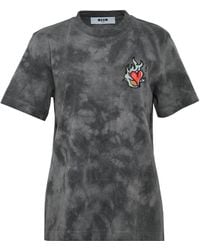 MSGM - Love Short-Sleeved T-Shirt - Lyst