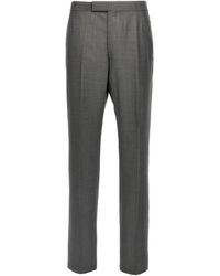 Thom Browne - Backstrap Cropped Getailleerde Broek - Lyst
