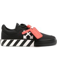 Off White c o Virgil Abloh Black And Pink Low Vulcanized Sneakers