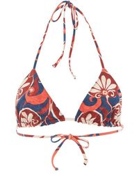 La DoubleJ - Graphic-print Triangle Bikini Top - Lyst
