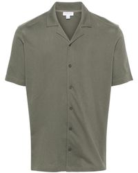 Sunspel - Cotton piqué-weave shirt - Lyst