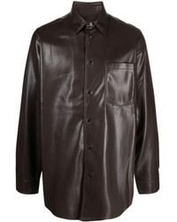 Nanushka - Duco Faux-leather Shirt - Lyst