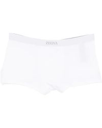 ZEGNA - Logo-Waistband Trunks - Lyst
