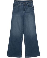 Liu Jo - Jeans Svasati Con Applicazione Logo - Lyst