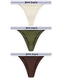 Palm Angels - Logo-Waistband Thongs (Set Of Three) - Lyst