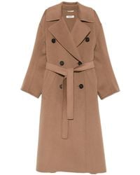 Max Mara - Doppelreihiger Mantel mit Gürtel - Lyst