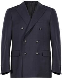 Canali - Costume À Carreaux - Lyst