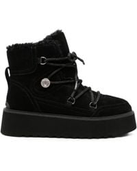 Pinko - Lace-Up Platform Boots - Lyst