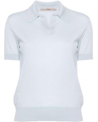 Nuur - Polo-collar Merino-wool T-shirt - Lyst