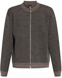 Maison Margiela - Zip-Front Wool Cardigan - Lyst