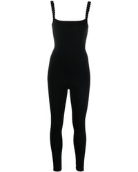 Victoria Beckham - Jumpsuit mit eckigem Ausschnitt - Lyst