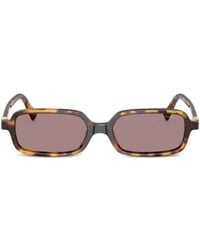 Miu Miu - Zonnebril Met Rechthoekig Montuur - Lyst