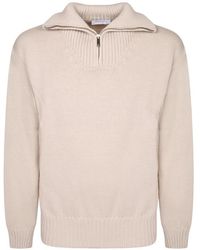 Daniele Fiesoli - Quarter-Zip Knitted Sweater - Lyst