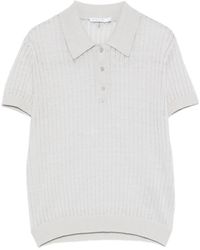 Patrizia Pepe - Buttoned Knitted Polo Shirt - Lyst
