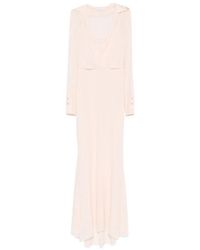 Patrizia Pepe - Crystal-Embellished Maxi Dress - Lyst