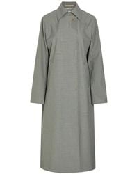 Our Legacy - Capital Check-Pattern Single-Breasted Trench Coat - Lyst