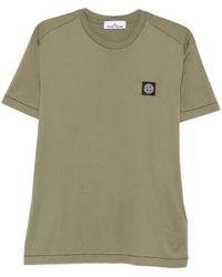 Stone Island - Crew-Neck Logo-Patch T-Shirt - Lyst