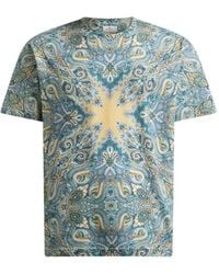 Etro - Paisley-Print T-Shirt - Lyst