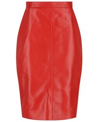 Saint Laurent - Zip Skirt - Lyst