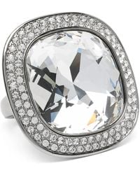 Swarovski - Una Angelic Cushion-Cut Ring - Lyst