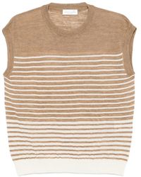 Roberto Collina - Striped Sleeveless Sweater - Lyst