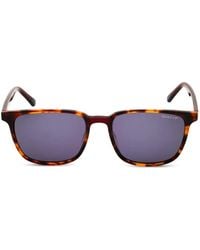 GANT - Tortoiseshell-Effect Rectangle-Frame Sunglasses - Lyst