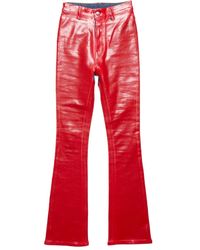 Acne Studios - Latex Flared Broek - Lyst