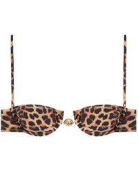 Reina Olga - Hammond Bikinitop Met Luipaardprint - Lyst