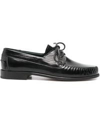 VINNY'S - Millo Two-Tone Lace-Up Boat Shoes - Lyst