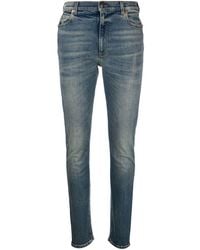Gucci - Horsebit-detail Stonewashed Skinny Jeans - Lyst