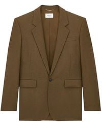 Saint Laurent - Wool Single-Breasted Blazer - Lyst