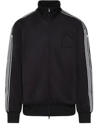 Dover Street Market - Logo-Embroidered Stripe-Detail Sweatshirt - Lyst