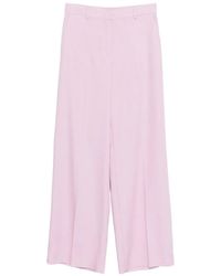 MSGM - Belt-Loop Palazzo Pants - Lyst