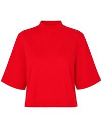 Club21 Collection - Irene Mock-Neck T-Shirt - Lyst