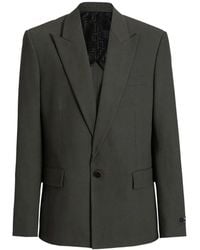 Balmain - Cotton Twill 1-Button Jacket - Lyst