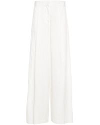 FEDERICA TOSI - Pinstriped Wide Trousers - Lyst