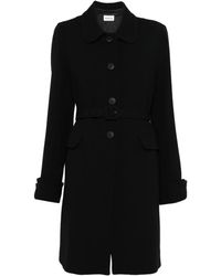 P.A.R.O.S.H. - Belted Button-Up Coat - Lyst