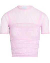 Patou - Lace T-Shirt - Lyst