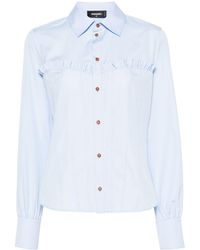 DSquared² - Corset Cotton Shirt - Lyst