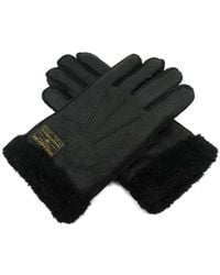 Polo Ralph Lauren - Shearling-Trim Gloves - Lyst
