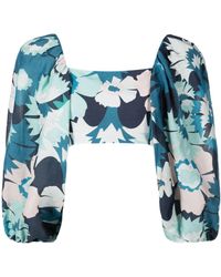 Adriana Degreas - Floral-print Cropped Top - Lyst