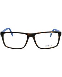 GUESS EYEWEAR - Tortoiseshell-Pattern Rectangle-Frame Glasses - Lyst