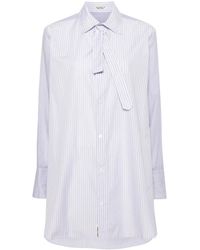 Yohji Yamamoto - Halo-Stripe Cotton Shirt - Lyst