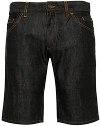 Dolce & Gabbana - Pantalones vaqueros cortos con costuras en contraste - Lyst