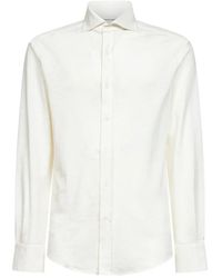 Brunello Cucinelli - Overhemden ,Katoen Jersey Shirt - Lyst