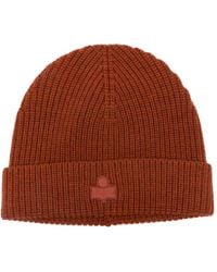 Isabel Marant - Ribbed Logo Beanie - Lyst