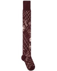 Vivienne Westwood - Orb Jacquard-Knit Socks - Lyst