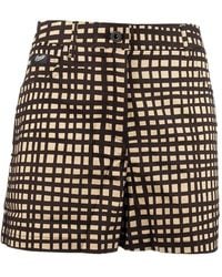 Pence - Gingham-Pattern Shorts - Lyst